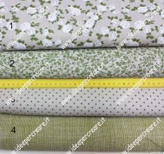 Assoritmento tessuti lino/verde