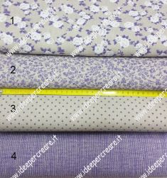 Assoritmento tessuti lino/viola