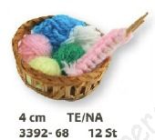Miniature: cestino con lana