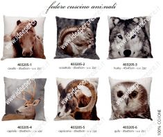 Coppia federe per cuscini gobelin animali