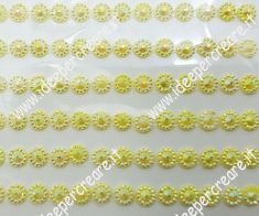 Stickers adesivi: diamantini gialli iridescenti