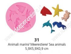 Stampo in silicone: animali marini