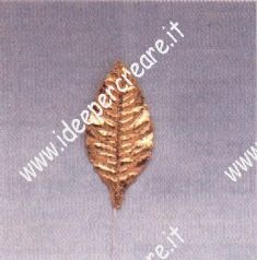 Foglia Oro 1,8 x 3,7 cm