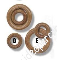 Anelli in legno marrone