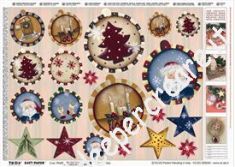 Carta decoupage Natale