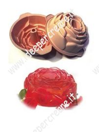 Stampo al silicone per dolci: rosa alta