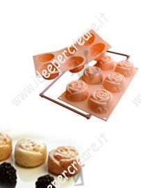 Stampo al silicone per dolci: rose