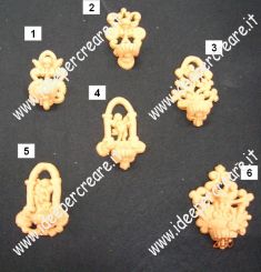 Acquasantiera barocca in miniatura