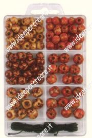 Assortimento perle in legno