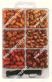 Assortimento perle in legno