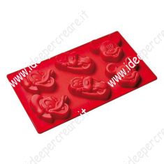 Stampo al silicone per dolci: 6 soggetti asso