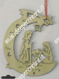 Ornamento natalizio in legno