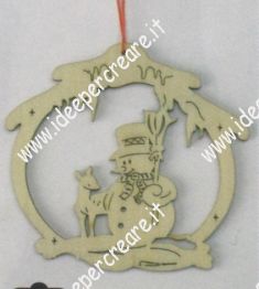 Ornamento natalizio in legno