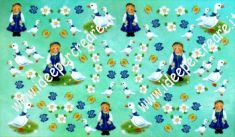 carta decoupage: bimbe e oche