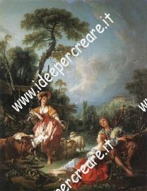 Carta riso stampata: A Summer Pastoral