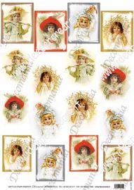 Carta riso: bambine vittoriane