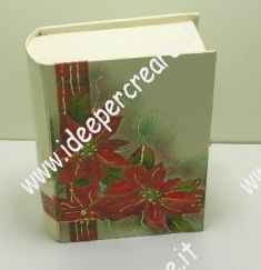 Scatola libro natalizia