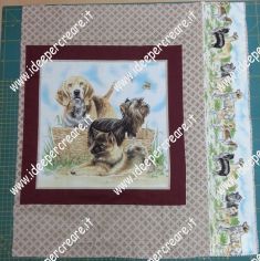 Pannello cuscino cagnolini con fascia