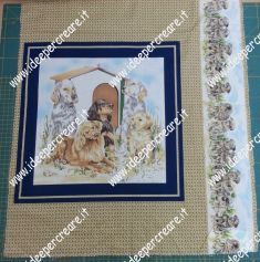 Pannello cuscino cagnolini con fascia
