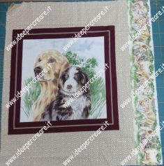 Pannello cuscino cagnolini con fascia