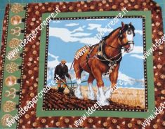 Pannello cuscino Cavallo con fascia