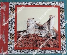 Pannello cuscino ghepardo con fascia