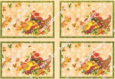 carta riso stampata: Cornucopie con frutta