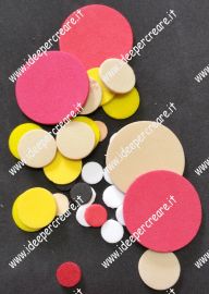 Cerchi moosgummi assortiti