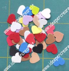 Cuoricini moosgummi assortiti