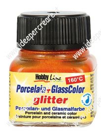 Colori glitterati per vetro, porcellana e ceramica